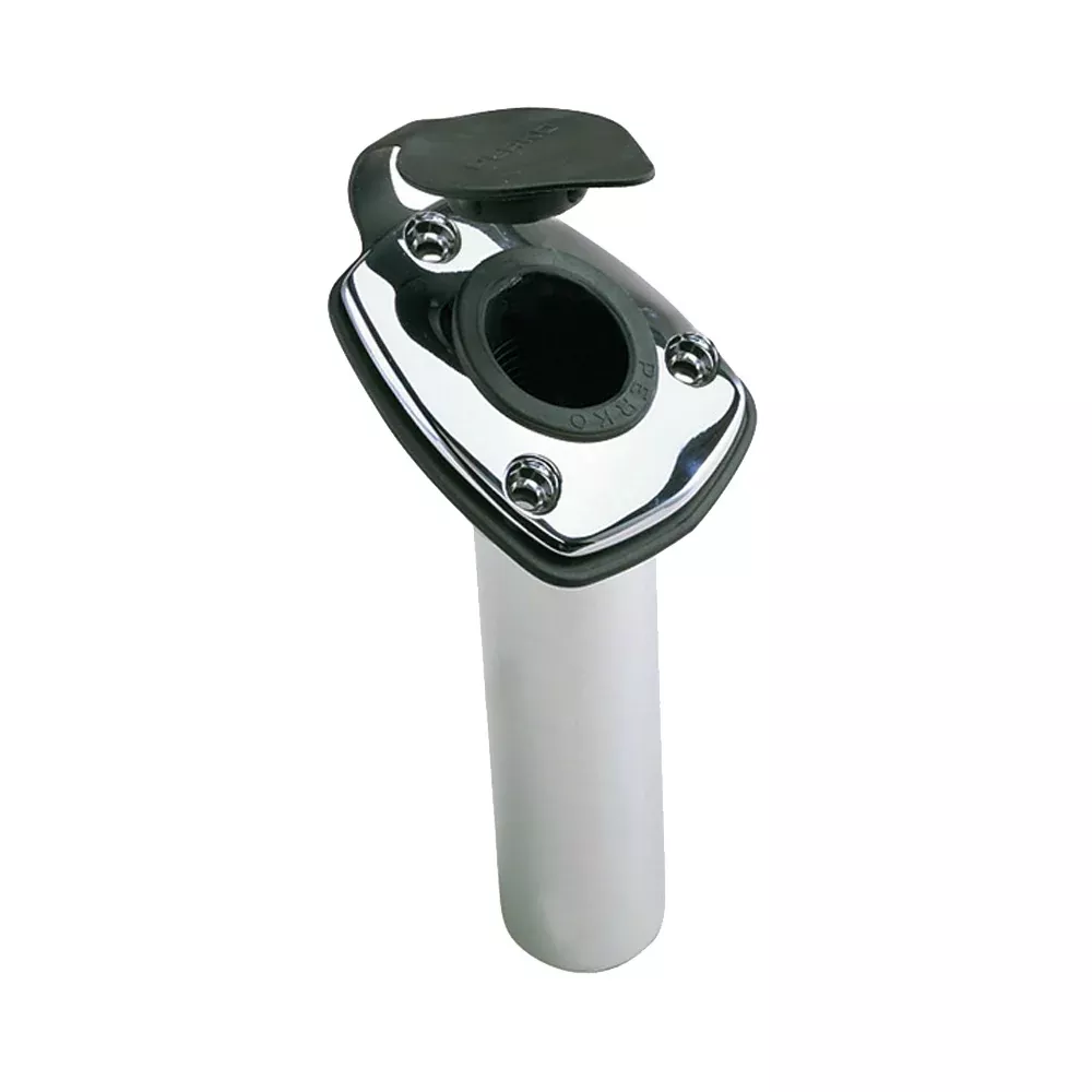 Perko Fishing Rod Holder – 65 Angled Flush Mount – Chrome Plated Zinc [1205DP0CHR]