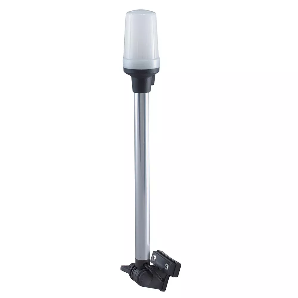 Perko Fold Down All-Round Pole Light – Horizontal Mount – White [1134DP0CHR]
