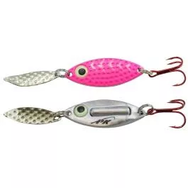PK Lures Rattling Spoon - 1/4 oz. - Pink Hologram