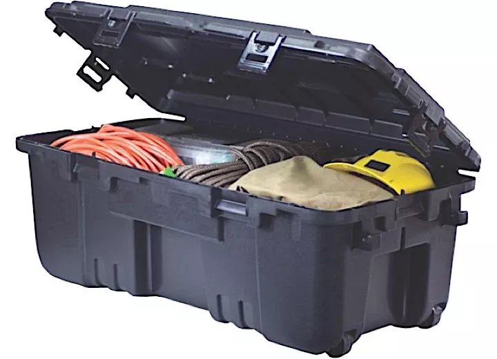 Plano Large Hinged Sportsman’s Trunk with Wheels - 108 Quart, Black• 181973