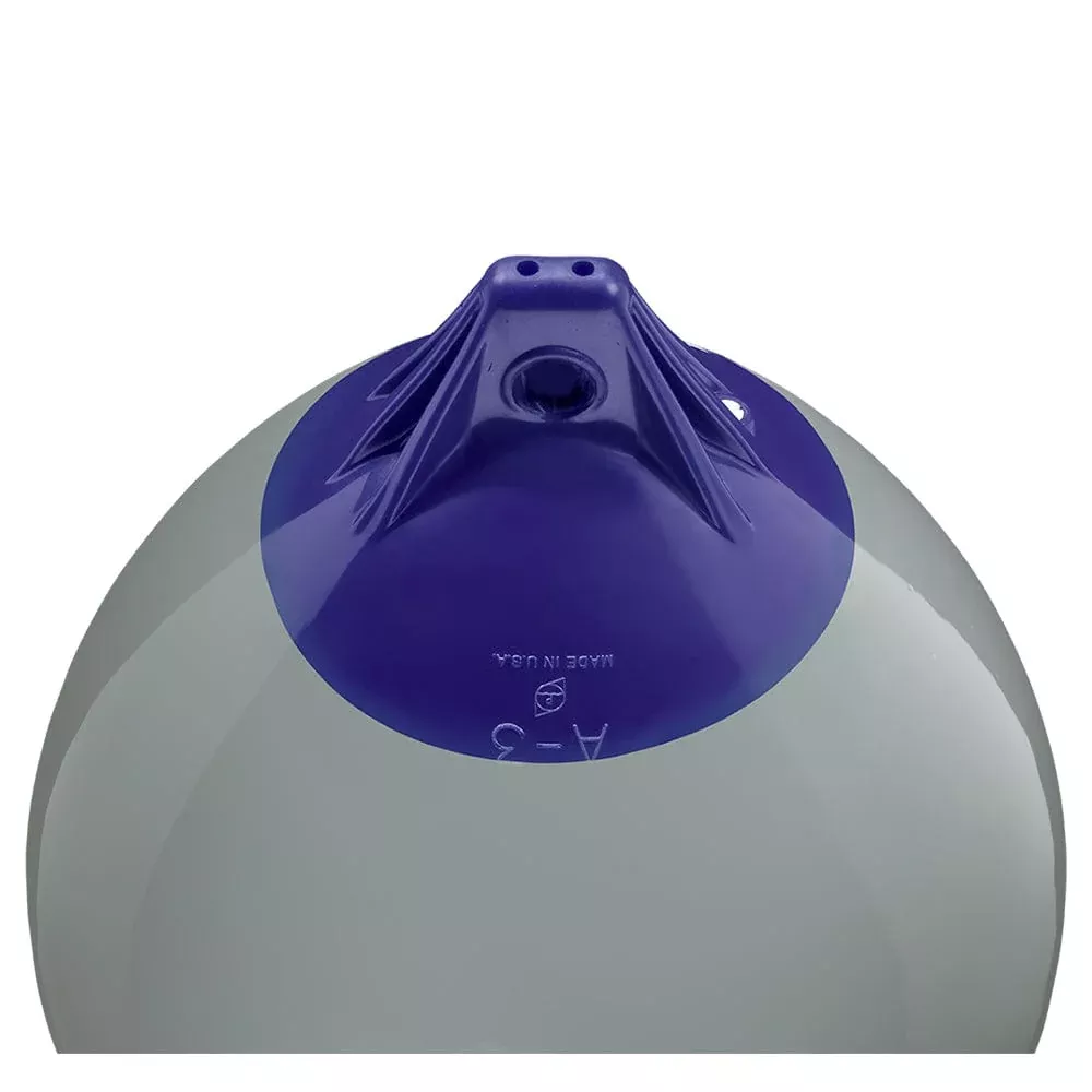 Polyform A Series Buoy A-3 – 17″ Diameter – Grey – Boat Size 40′ – 50′