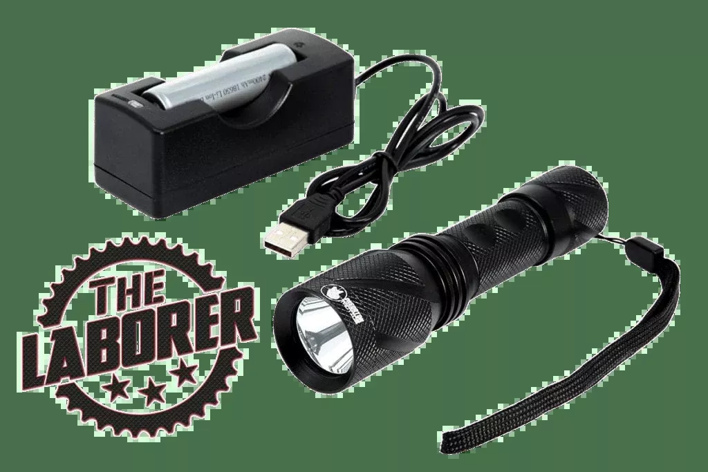 Predator Tactics Inc The Laborer, Pred 97406 Laborer F-light Kit 18-650 Batt/ch