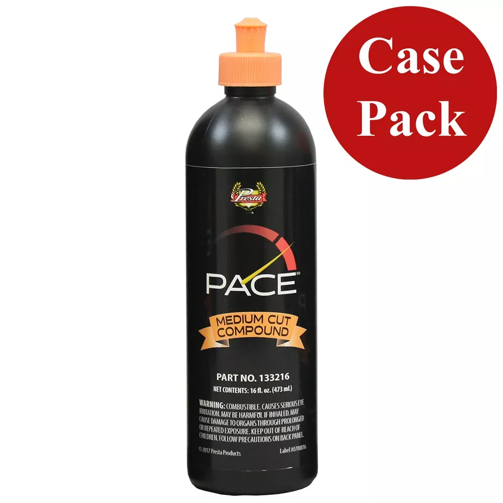 Presta PACE Medium Cut Compound – 16oz – *Case of 6* [133216CASE]