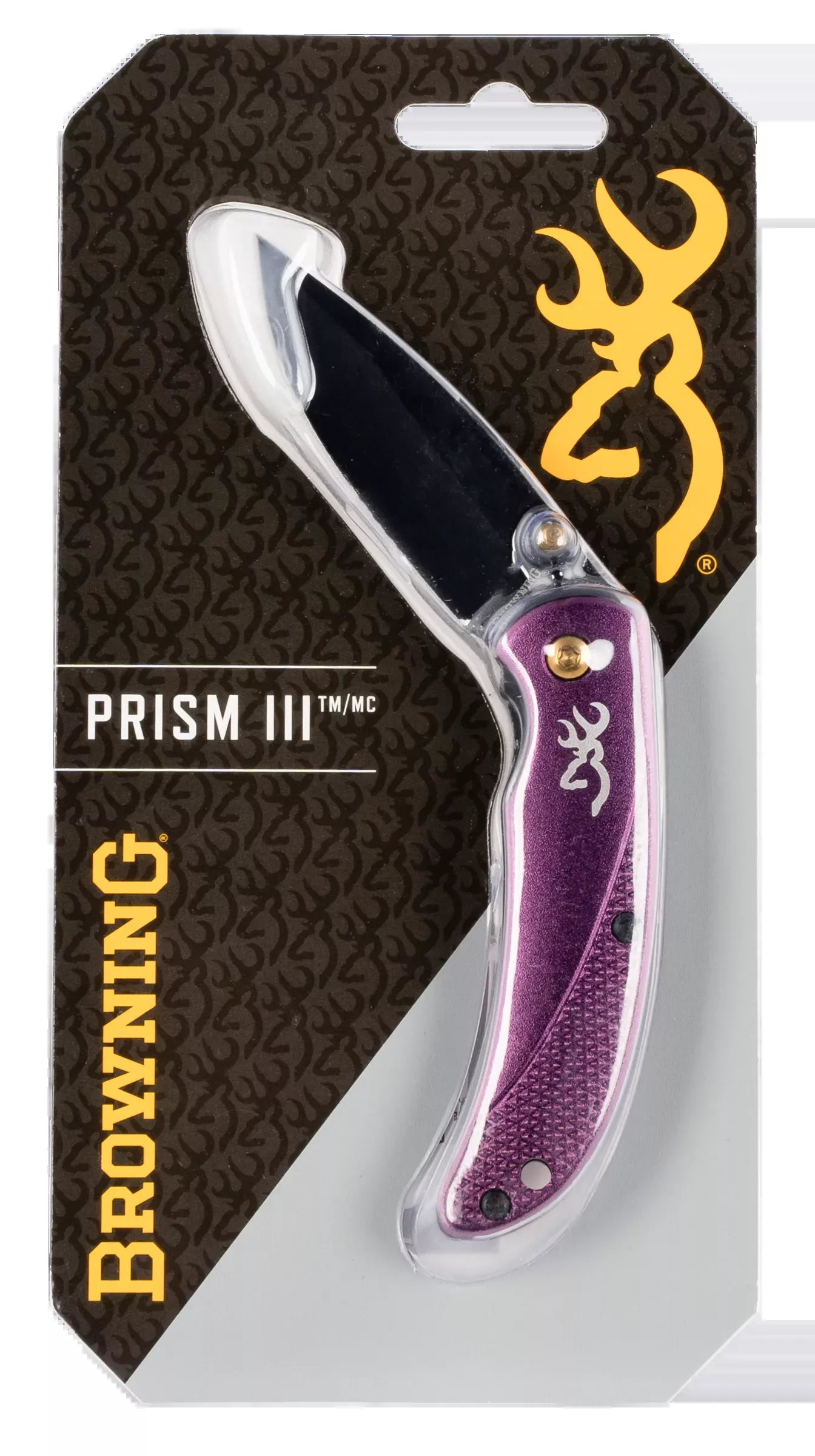 Prism 3EDC 2.38″ Plain Folding Knife – Plum