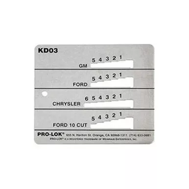 Pro-Lok KD03 Key Decoder – GM, Chrysler, Ford & 10cut