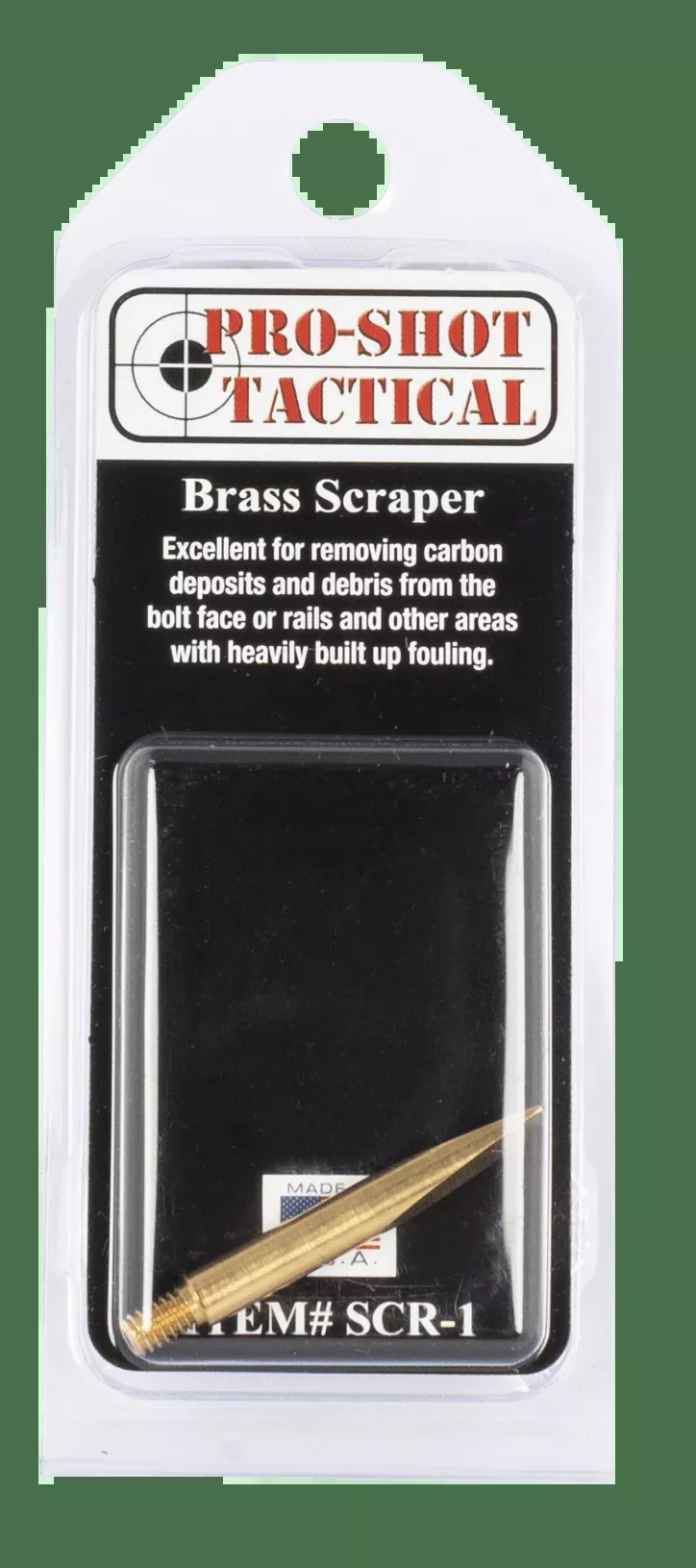 Pro-shot Scraper, Proshot Scr-1Brass Scraper 8-32thd