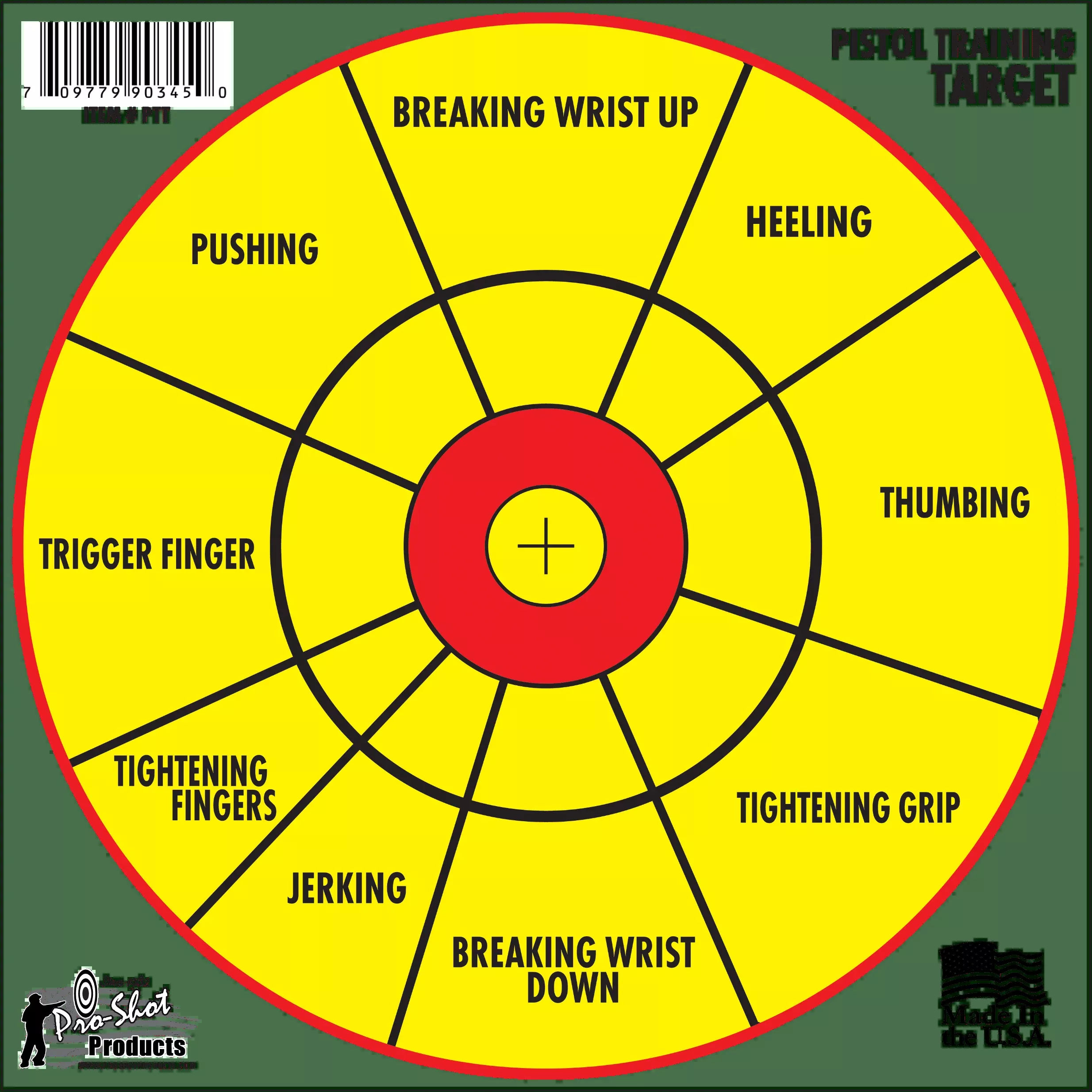 Pro-shot Splattershot, Proshot Ptt-6pk 12" Pstl Training Target 6pk