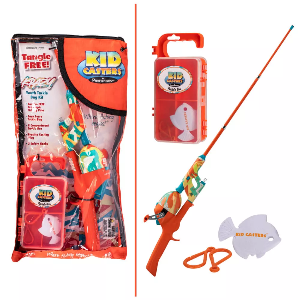 Profishiency Kid Casters Tackle Bag Fishing Kit #KCBAGPINK