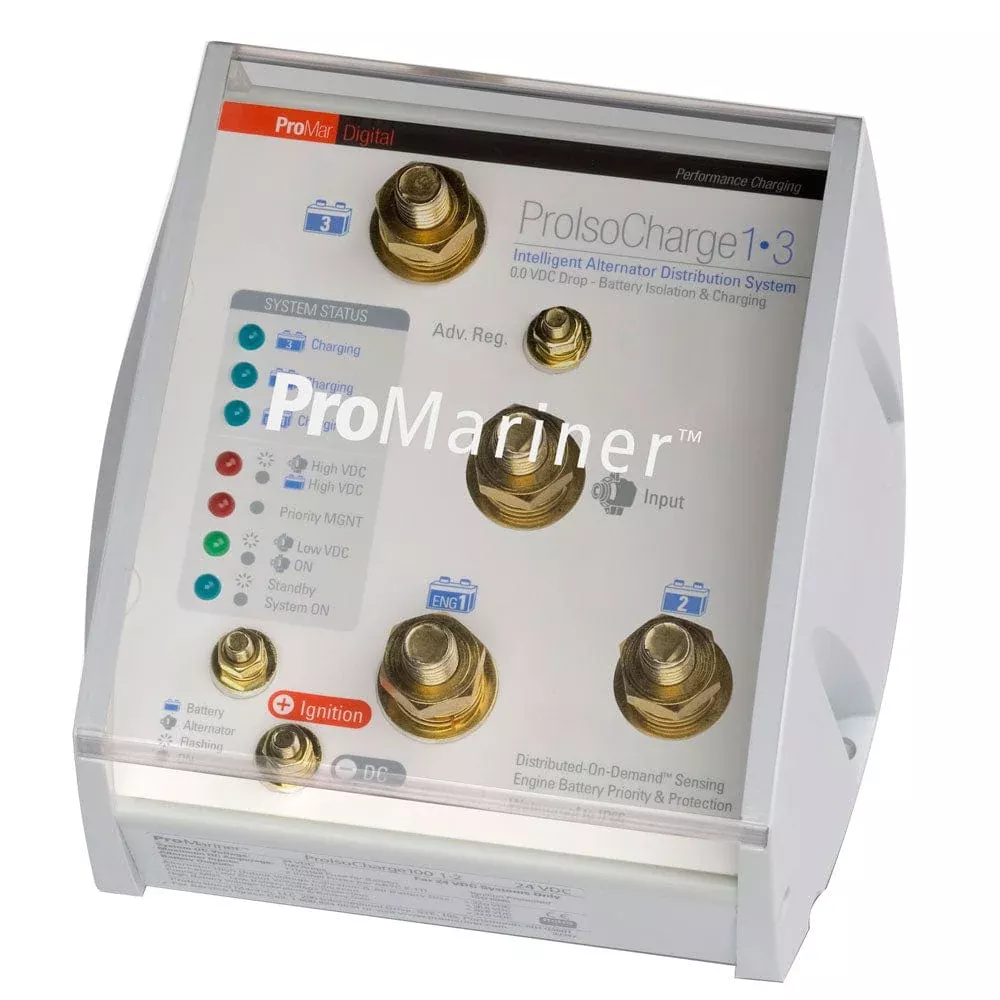 ProMariner ProIsoCharge Battery Isolator 120Amp 1-Alt 3-Bat – 12V