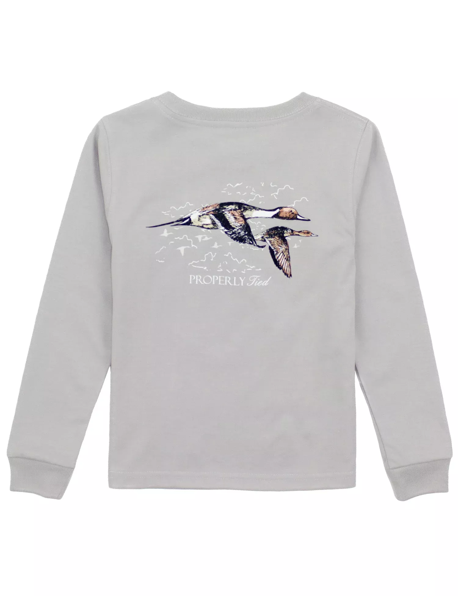 Properly Tied Boys Pintails Long Sleeve Shirt – Ice Grey