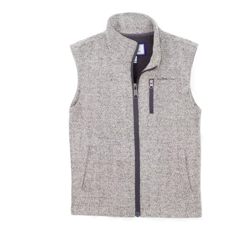Properly Tied Youth Boys Upland Vest – Bark #LDO1007
