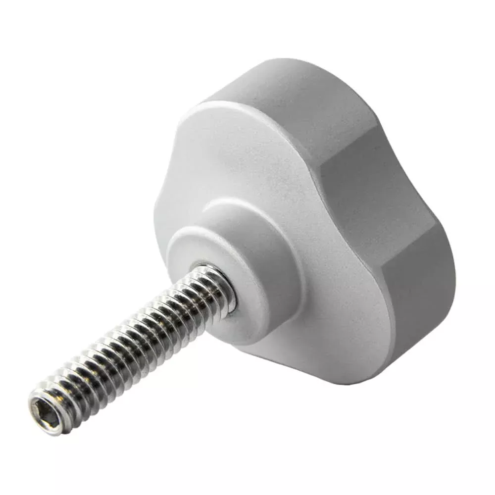 PTM Edge KNB-17 Replacement Knob for UCX-17 PRO Mirror - Electrobrite Silver - P13157-105