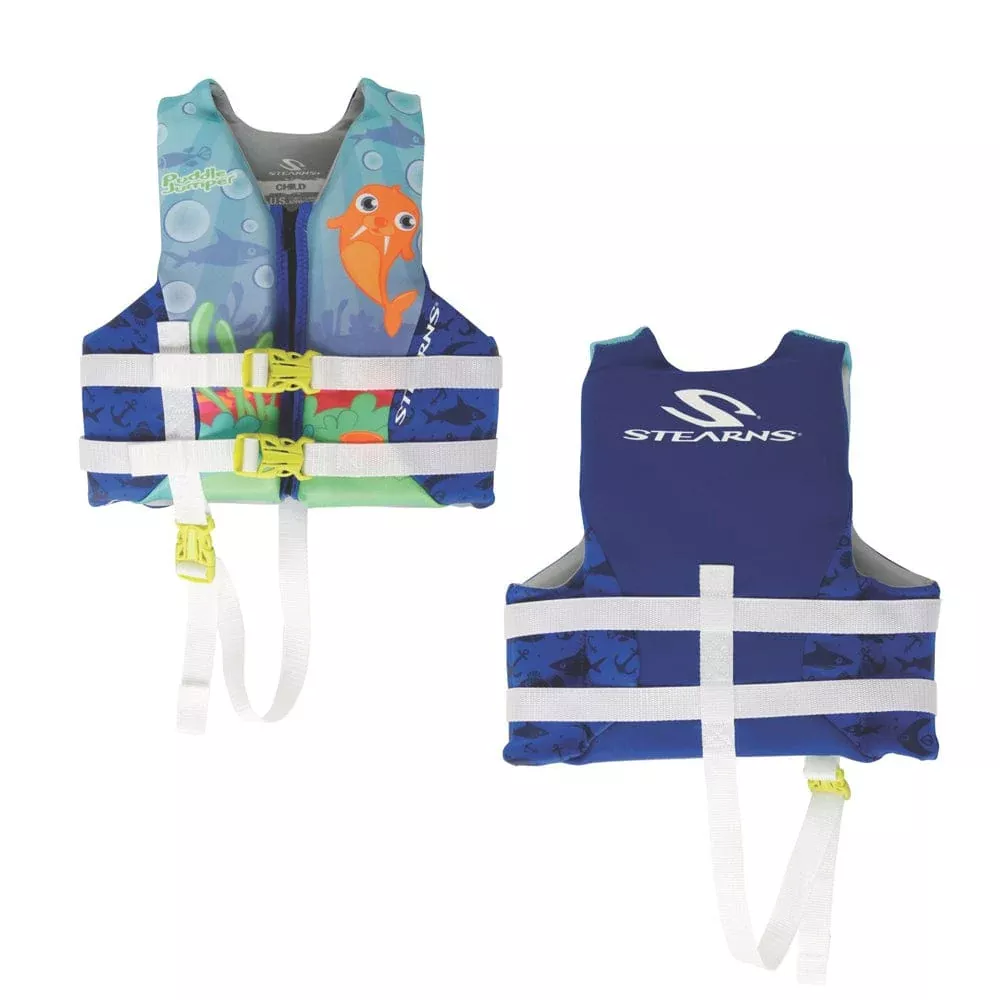 Puddle Jumper Child Hydroprene™ Life Vest – Blue Walrus – 30-50lbs