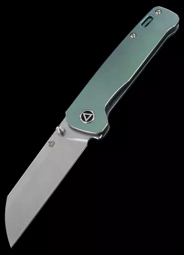 QSP Penguin Titanium Jade Folding Knife