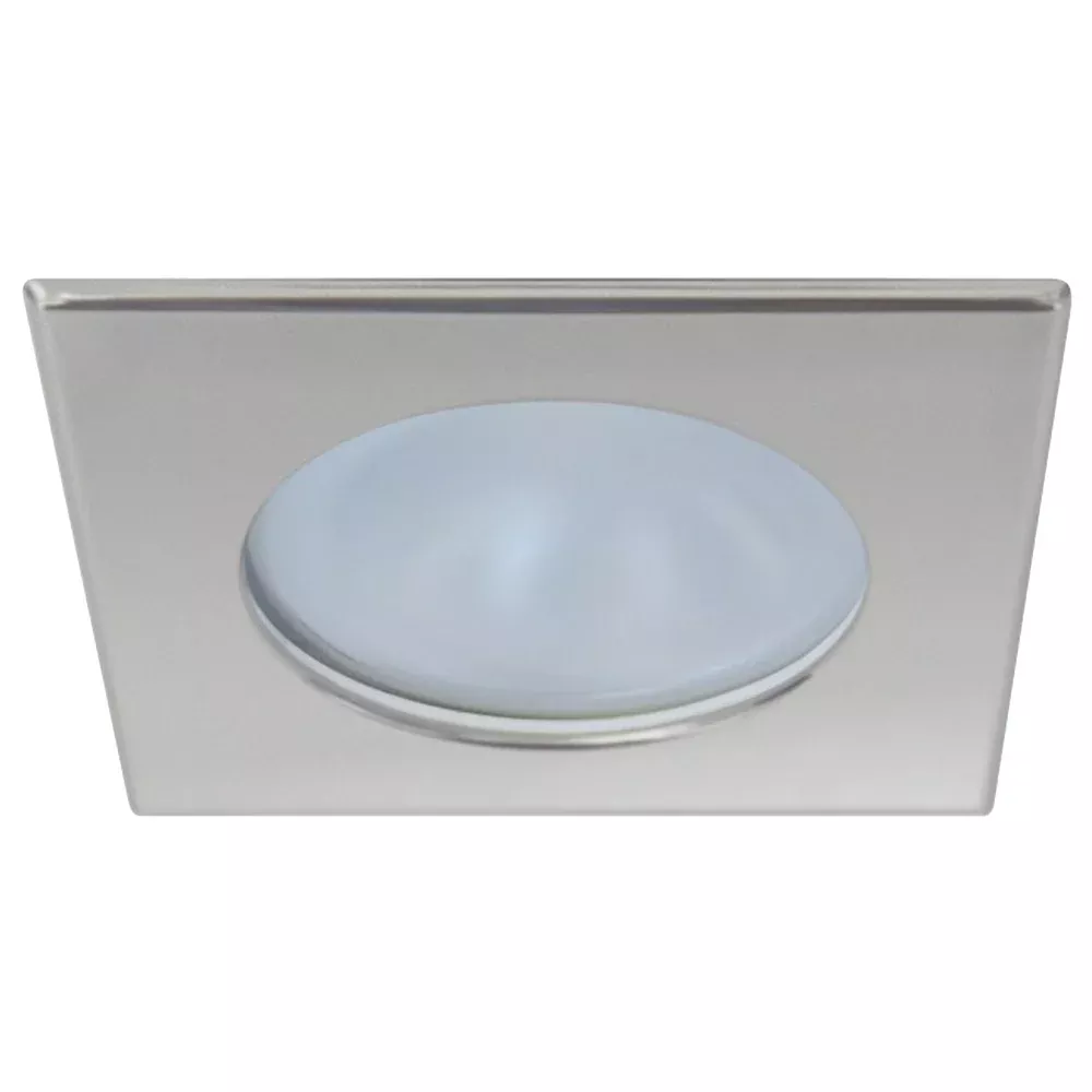 Quick Blake XP Downlight LED -4W, IP66, Screw Mounted – Square Satin Bezel, Round Warm White Light [FAMP3022S02CA00]