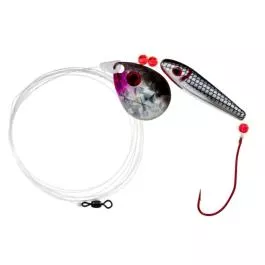Quick Change Float'n Death Minnow Fluorocarbon Minnow Rig - Silver Minnow