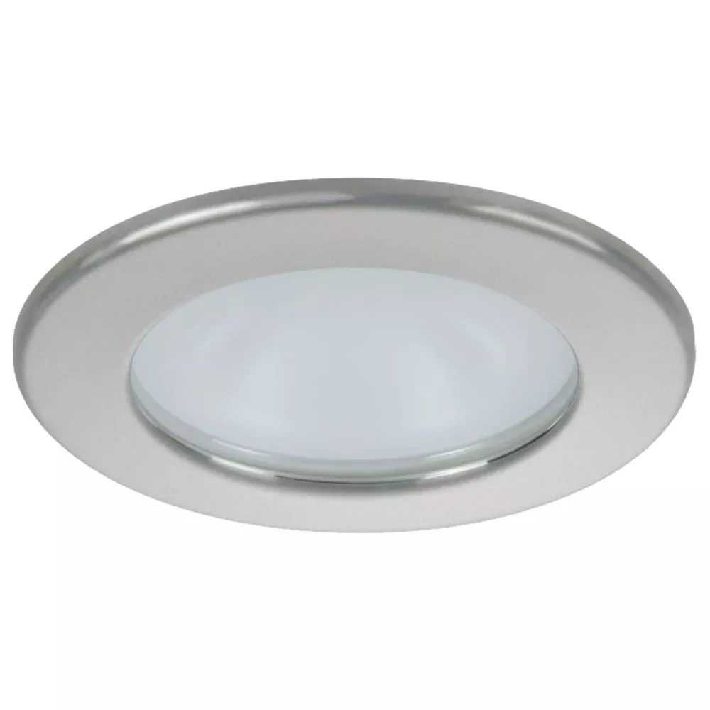 Quick Kai XP Downlight LED – 4W, IP66, Spring Mounted – Round Satin Bezel, Round Warm White Light [FAMP2492S02CA00]