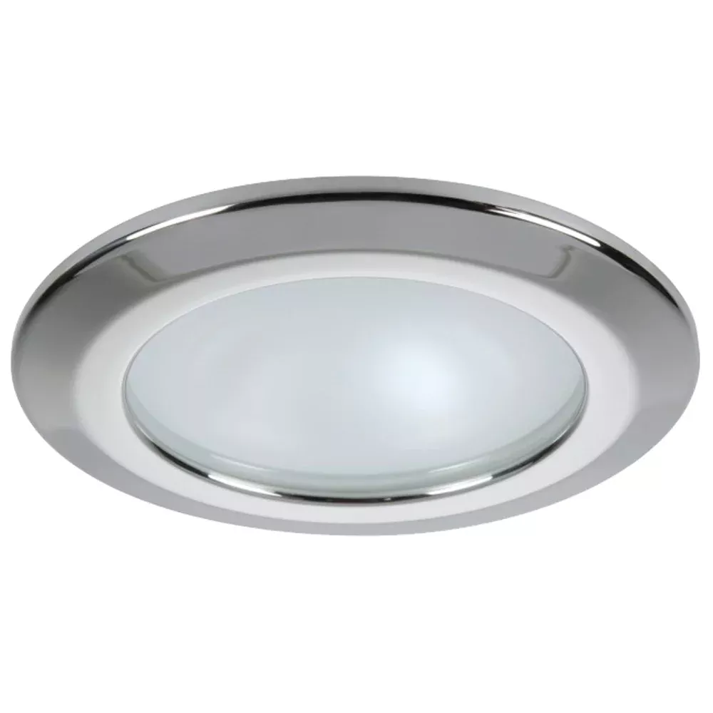Quick Kor XP Downlight LED – 4W, IP66, Spring Mounted – Round Stainless Bezel, Round Daylight Light [FAMP3252X01CA00]