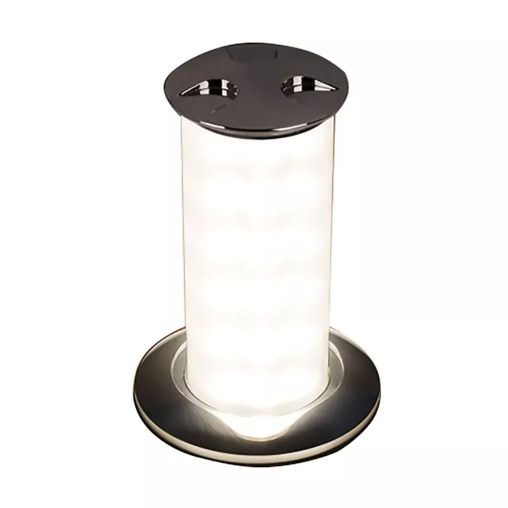 Quick Secret 6W Retractable Lamp w/Automatic Switch IP66 Mirrored Chrome Finish – Warm White LED [FASP1572X12CE00]