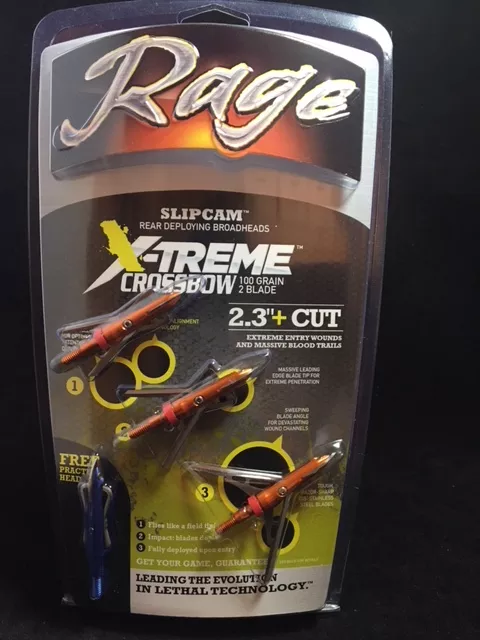 Rage X-Treme Crossbow 100 Gr. 2-Blade Broadhead