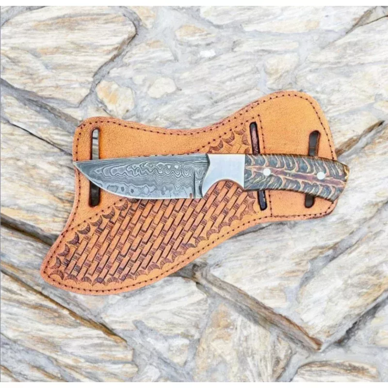 Ranch Cowboy KnivesHandmade Rasp Tool Blade with Pine Cone Handle 8