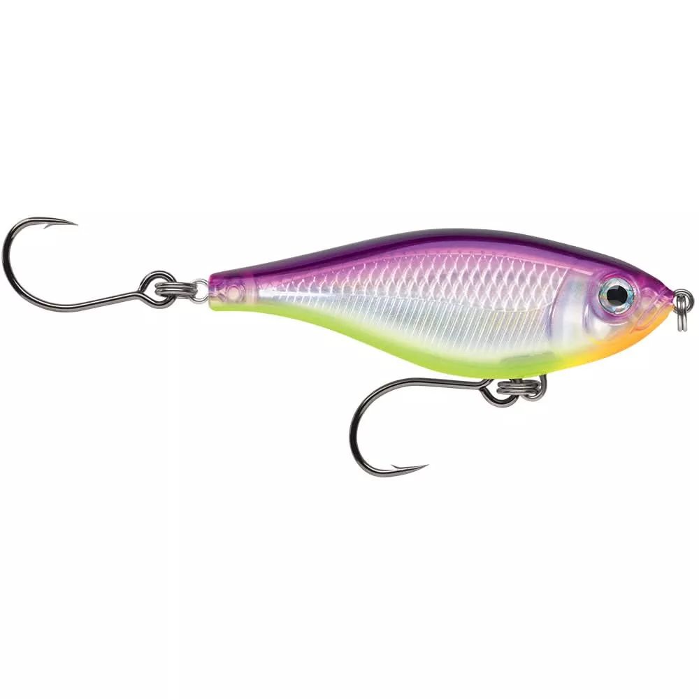 Rapala X-Rap TwitchinMullet 2-1/2" Purple Chartreuse - SXRTM06PRCH