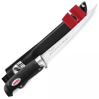 RapalaBP706SH1 6" Soft Grip Fillet Knife/Single Stage Sharpener/Sheath
