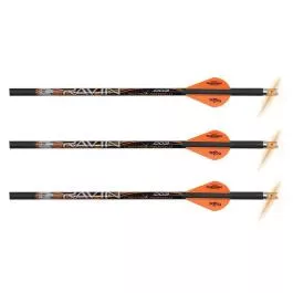 Ravin Crossbows Match-Grade Lighted Arrows - .003 - 400 grain (w/100 grain field tip or broadhead) - 2" offset vanes