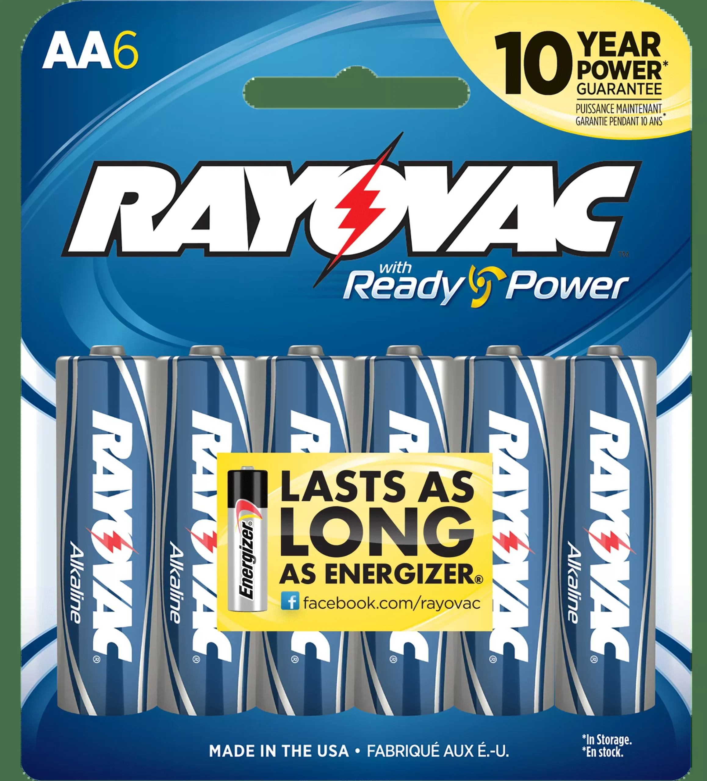 Rayovac Aa, Ray 815-6fAlk AaCard Battery 6pk