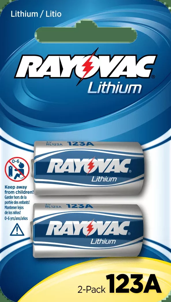 Rayovac Cr123a, Ray Rl123a-23v Lith Btry #cr1232pk
