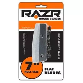 RAZR Hand Auger Replacement Flat Blades 7"