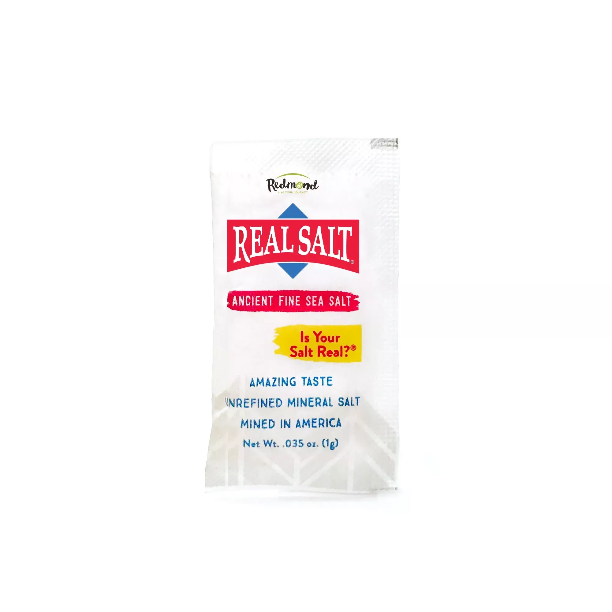 Real Salt Fine Single Serve Packet / 500 ct