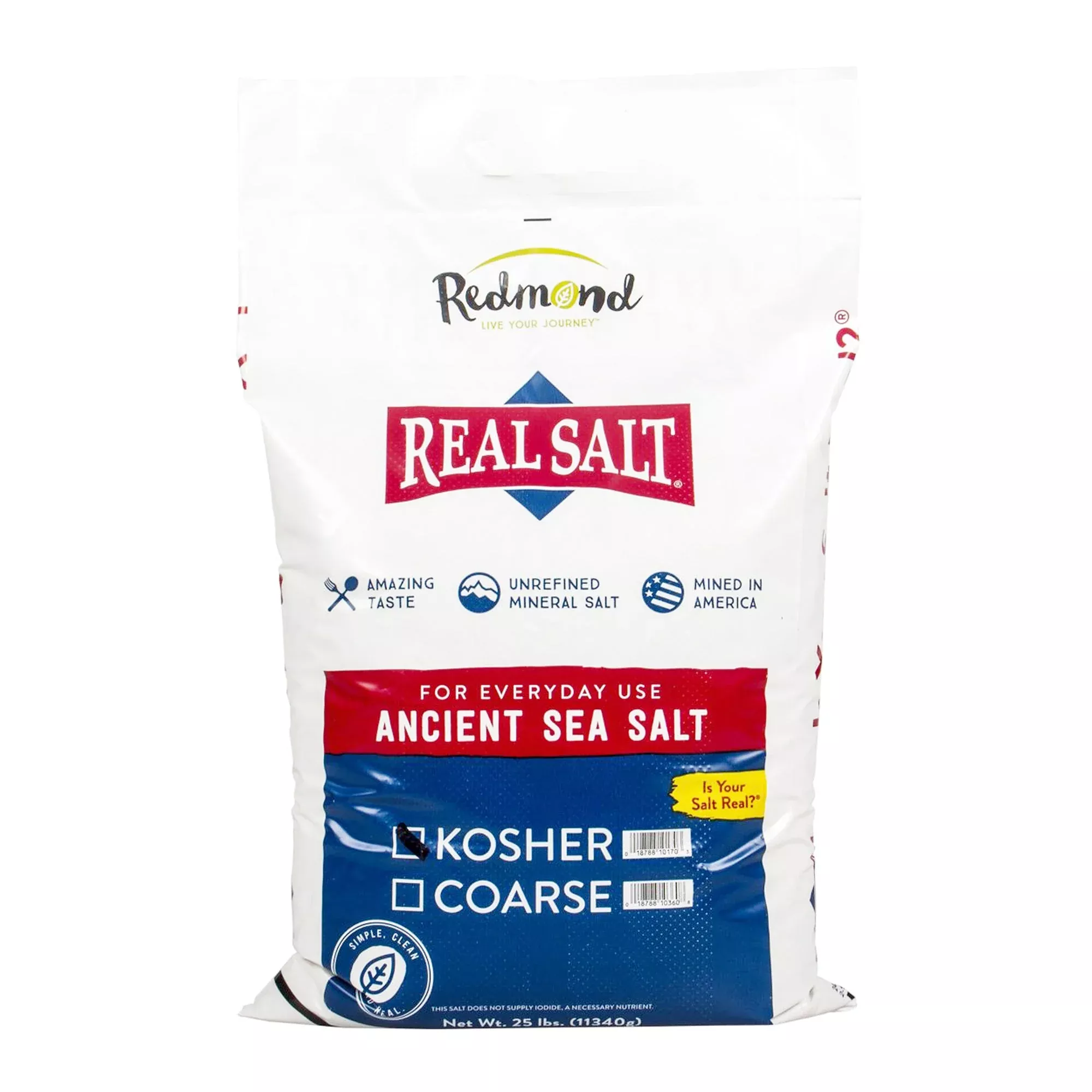 Real Salt Kosher 25 lb Bag