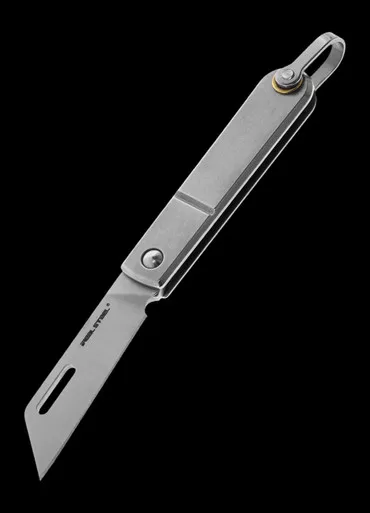 Real Steel Baby Barlow Grey Folding Knife