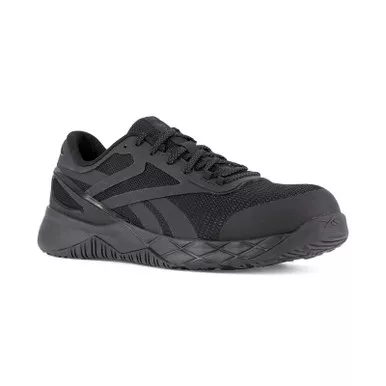 Reebok RB3315 Men's Nanoflex TR Work Athletic Shoes, Black