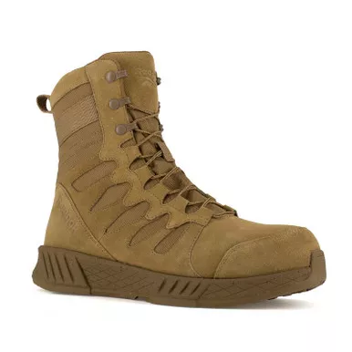 Reebok RB4360 Men's Floatride Energy Tactical 8" Boots with Side Zipper, Coyote