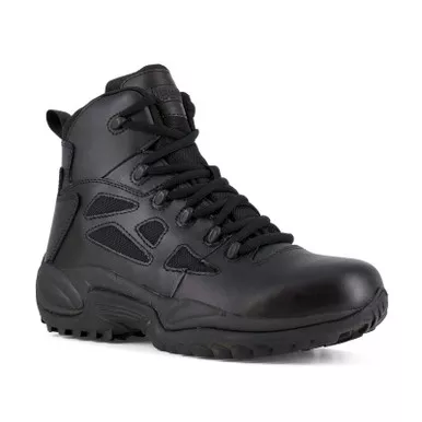 Reebok RB8678 Men's Rapid Response RB 6" Stealth Boots with Side Zipper, Black