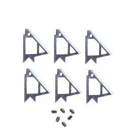 REK Broadheads 1.2 FXD Replacement/Conversion Blades – Set of 6
