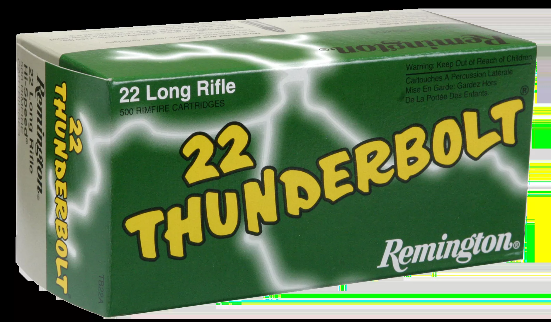 Remington Ammo Thunderbolt 22LR 40gr RN 50rd Bx/ 100 Cs