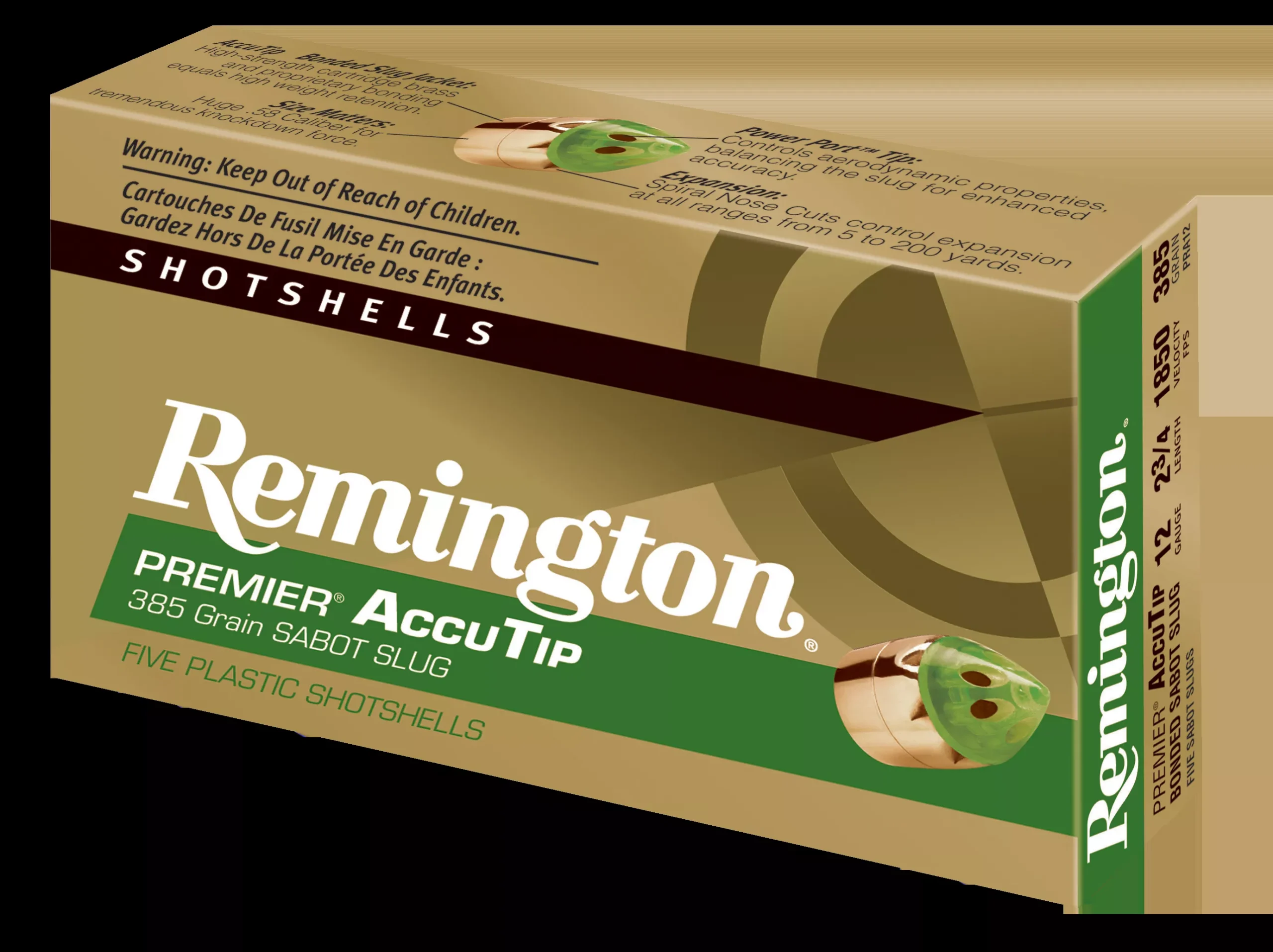 Remington Premier Accu-tip 12ga 2.75″ 385GR 5rd