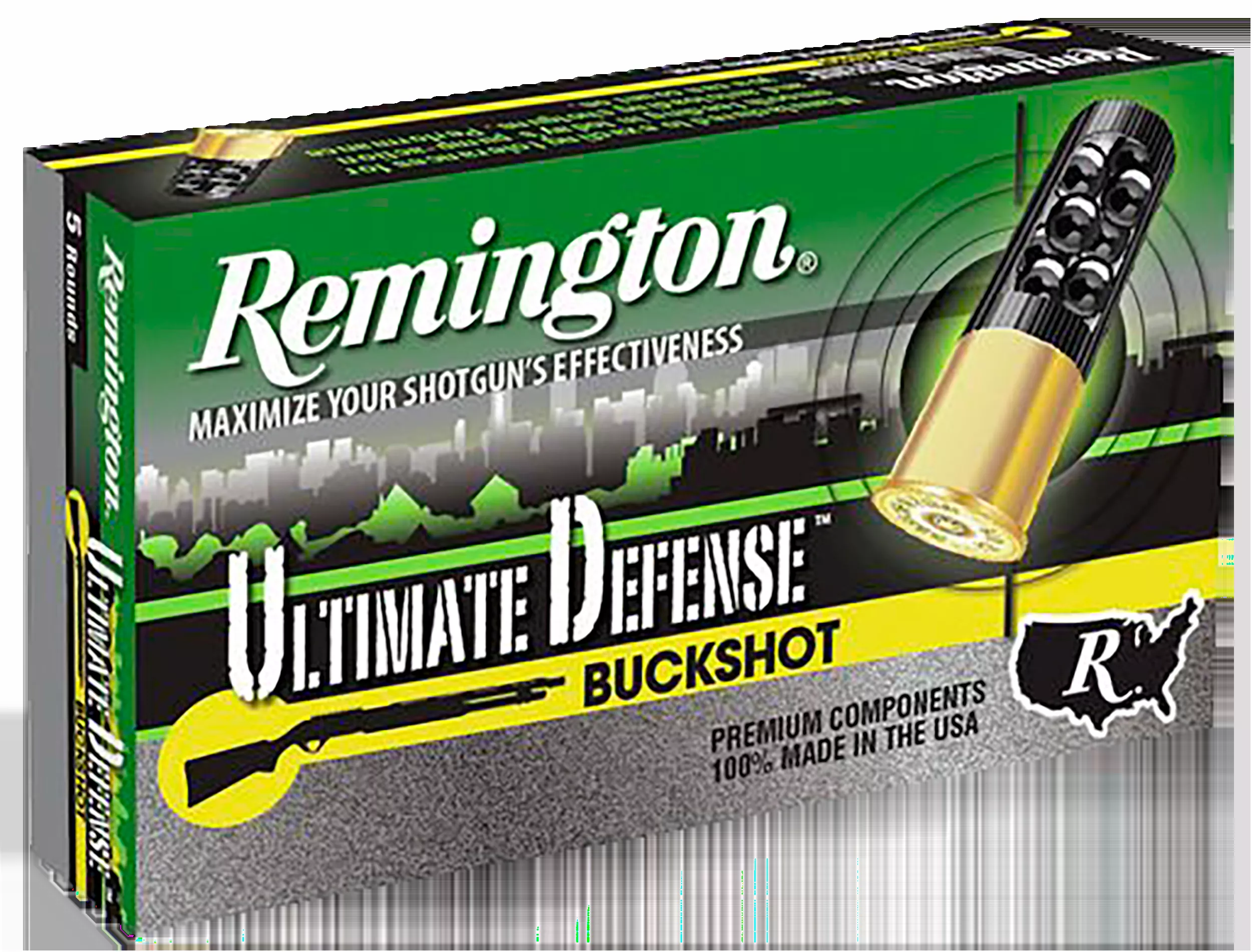 Remington Ultimate Defense 12ga 3" 15-Pellet 00Bk 5rd