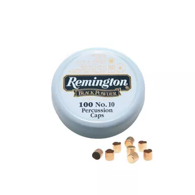 REMINGTON22617 #10 PERCUSSION CAPS 100 CT TIN