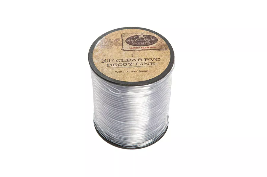 Rig Em Right Pvc Decoy Line 200′ Spool Clear #1001-C