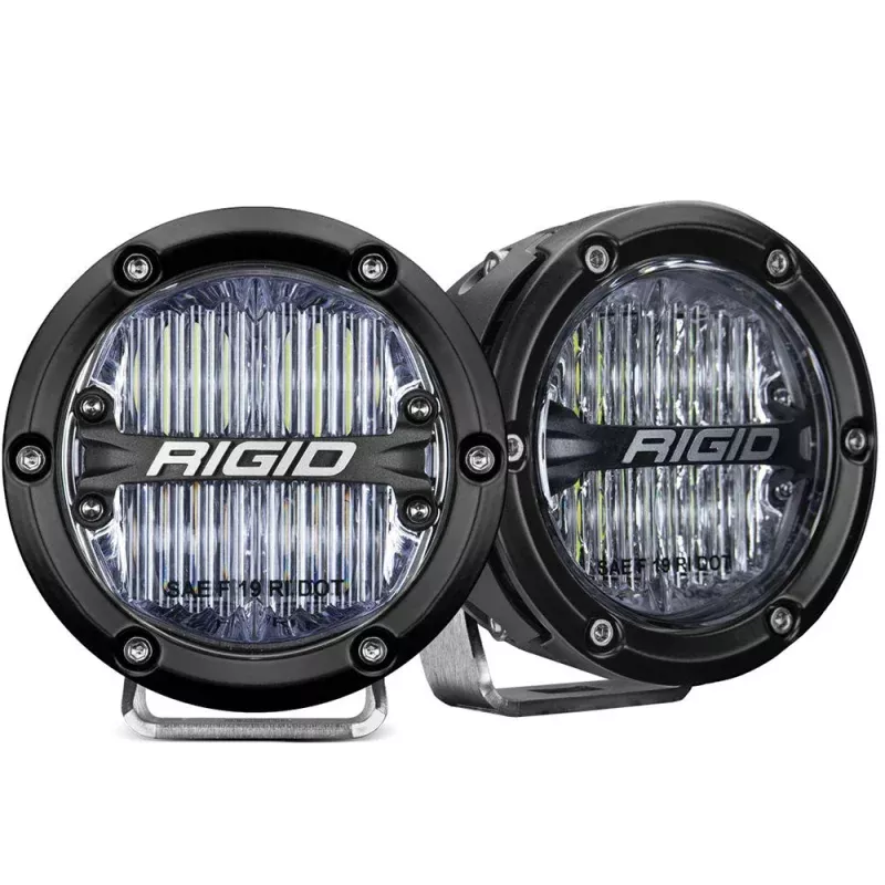 RIGID Industries 360-Series 4 LED SAE Fog Beam – White – Set of 2