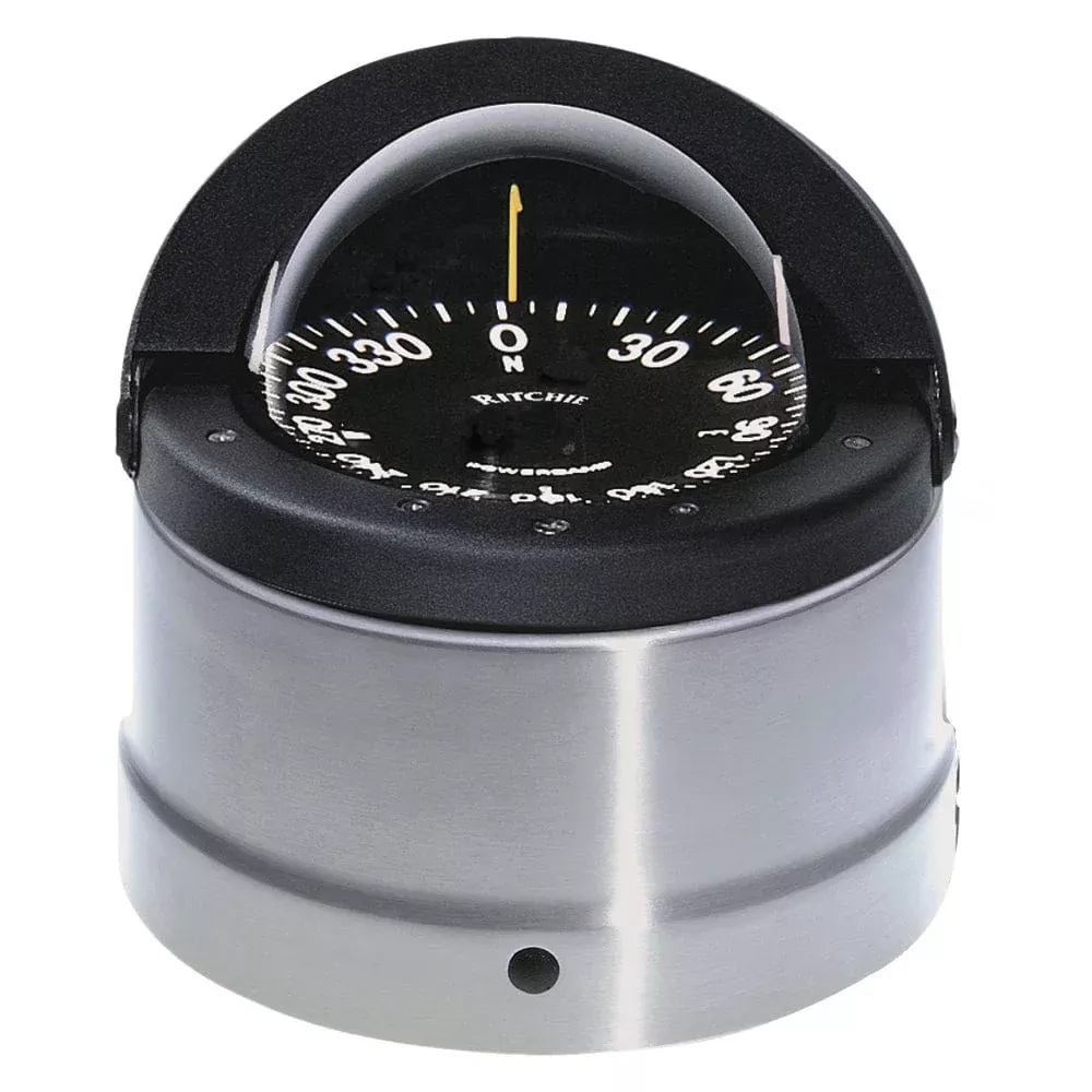 Ritchie DNP-200 Navigator Compass – Binnacle Mount – Polished Stainless Steel/Black