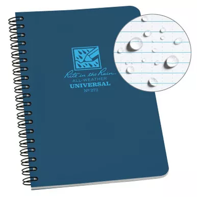 Rite in the Rain All-Weather Side-Spiral Notebook (4.875'' x 7'') Universal Pattern