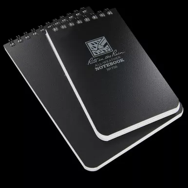 Rite in the Rain Top Spiral Notebook Black