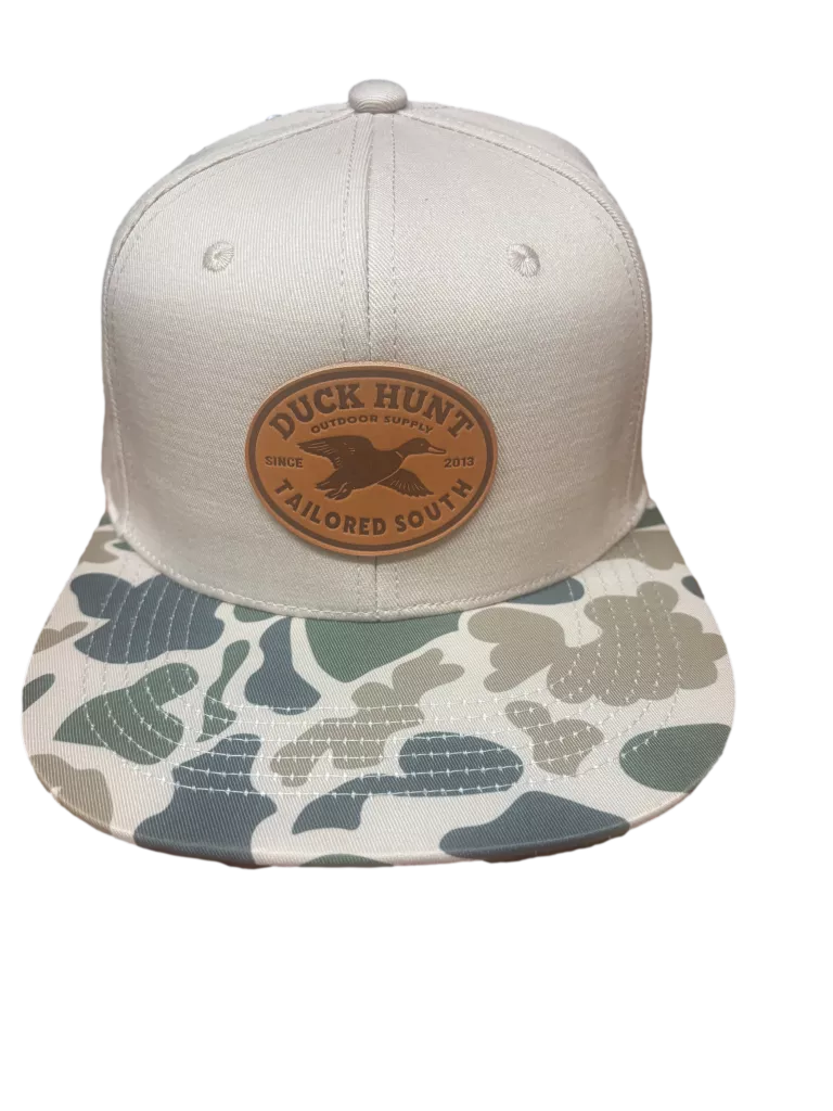 Riverbed Threads Duck Hunt Leather Patch Hat #TS168A
