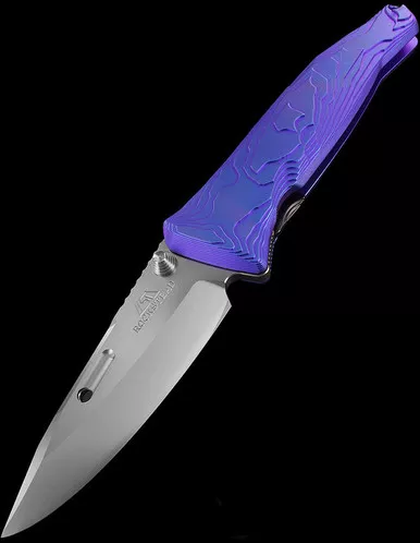 Rockstead Sai ZDP Blue Folding Knife