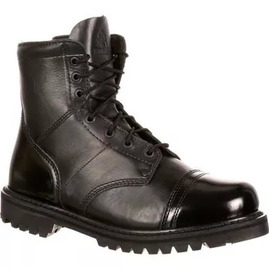 Rocky FQ0002091 Side-Zip 7" Jump Tactial Duty Boots, Black